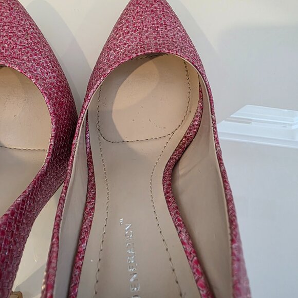 BCBGeneration Pink Woven Stiletto Heels 👠 Size 7 - Picture 8 of 14